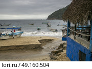 Boats on beach, Yelapa, Jalisco, Mexico. Стоковое фото, агентство Ingram Publishing / Фотобанк Лори