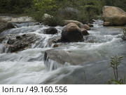 River flowing through rocks in forest, Yelapa, Jalisco, Mexico. Стоковое фото, агентство Ingram Publishing / Фотобанк Лори