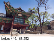 Changdeokgung Palace or Changdeok Palace, is a large park in Jongno-gu, Seoul, South Korea.. Changdeokgung . Seoul. Стоковое фото, агентство Ingram Publishing / Фотобанк Лори