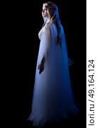 Young elven girl isolated on black. Стоковое фото, агентство Ingram Publishing / Фотобанк Лори