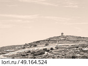  old mill in santorini      greece europe  and the    sky. Стоковое фото, агентство Ingram Publishing / Фотобанк Лори