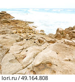 blur in south africa   sky ocean  isimagaliso reserve nature and rocks. Стоковое фото, агентство Ingram Publishing / Фотобанк Лори