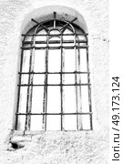 in italy   antique historical medieval decoration wall and window. Стоковое фото, агентство Ingram Publishing / Фотобанк Лори