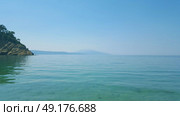 Beautiful Micros Aselinos beach on Skiathos island in Greece, summer day in June. Стоковое фото, агентство Ingram Publishing / Фотобанк Лори