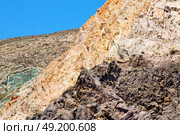 santorini europe greece and dry bush rock alone in the sky . Стоковое фото, агентство Ingram Publishing / Фотобанк Лори