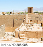 in iran the roof from yazd antique construction and history. Стоковое фото, агентство Ingram Publishing / Фотобанк Лори