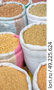 in the suk market  of morocco dried vegetables food like healty organic diet. Стоковое фото, агентство Ingram Publishing / Фотобанк Лори