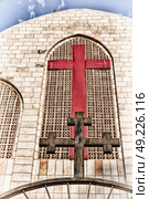 in amman jordan the chatolic church and the cross for religion. Стоковое фото, агентство Ingram Publishing / Фотобанк Лори