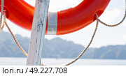 blur  in  philippines   a buoy in boat neat the pacific ocean bokeh and mountain background. Стоковое фото, агентство Ingram Publishing / Фотобанк Лори