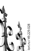 in the sky an iron fence prospective and abstracr background. Стоковое фото, агентство Ingram Publishing / Фотобанк Лори