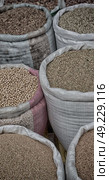 in the suk market  of morocco dried vegetables food like healty organic diet. Стоковое фото, агентство Ingram Publishing / Фотобанк Лори