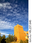 africa  in histoycal maroc  old construction  and the blue cloudy  sky. Стоковое фото, агентство Ingram Publishing / Фотобанк Лори