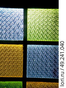 colorated glass and sun in morocco africa window and light. Стоковое фото, агентство Ingram Publishing / Фотобанк Лори