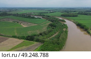 Drone Footage of a Powerful River. Стоковое видео, видеограф ALEJANDRO PEREZ ALVARES / Фотобанк Лори