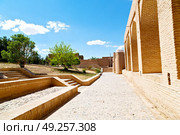 in iran antique palace and  caravanserai old contruction for travel people. Стоковое фото, агентство Ingram Publishing / Фотобанк Лори