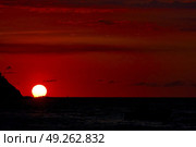  sunset  lagoon peace and coastline in madagascar nosy be. Стоковое фото, агентство Ingram Publishing / Фотобанк Лори