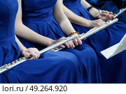 Instrument flute. Play flute. Orchestra. Стоковое фото, фотограф Лазаренко Светлана / Фотобанк Лори