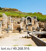  old   construction in asia turkey the column  and the roman temple . Стоковое фото, агентство Ingram Publishing / Фотобанк Лори