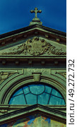 in italy   antique historical medieval decoration wall and window. Стоковое фото, агентство Ingram Publishing / Фотобанк Лори