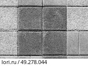 The texture of a stone monotonous pavement. Top view. Abstract background. Стоковое фото, фотограф Емельянов Евгений Викторович / Фотобанк Лори