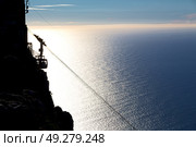 in south africa coastline cape town funicular and  the sunrise sun. Стоковое фото, агентство Ingram Publishing / Фотобанк Лори