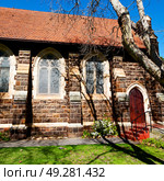 blur  in south africa  old  church  in city center of reinet graaf and religion building. Стоковое фото, агентство Ingram Publishing / Фотобанк Лори