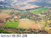 from high in the village morocco africa field and constructions. Стоковое фото, агентство Ingram Publishing / Фотобанк Лори