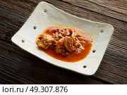 Callos Madrilena Tripe Madrid style recipe from spain Tapas. Стоковое фото, агентство Ingram Publishing / Фотобанк Лори