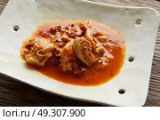 Callos Madrilena Tripe Madrid style recipe from spain Tapas. Стоковое фото, агентство Ingram Publishing / Фотобанк Лори