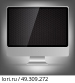 Abstract Computer display isolated on white baskground.Vector illustration. Стоковая иллюстрация, агентство Ingram Publishing / Фотобанк Лори