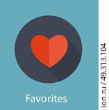Favorites Flat Icon Concept Vector Illustration. EPS10. Favorites Flat Icon Concept Vector Illustration. Стоковая иллюстрация, агентство Ingram Publishing / Фотобанк Лори