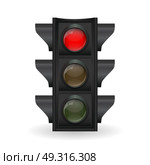 Traffic Light. Isolated on White.  Vector Illustration EPS10. Traffic Light Vector Illustration. Стоковая иллюстрация, агентство Ingram Publishing / Фотобанк Лори