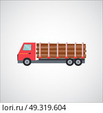 Ftat Truck Vector Illustration EPS10. Ftat Truck Vector Illustration. Стоковая иллюстрация, агентство Ingram Publishing / Фотобанк Лори