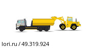 Construction Machinery. Vector Illustration. EPS10. Construction Machinery. Vector Illustration. Стоковая иллюстрация, агентство Ingram Publishing / Фотобанк Лори
