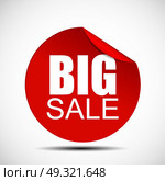Circle Big Sale Label Vector Illustration EPS10. Circle Big Sale Label Vector Illustration. Стоковая иллюстрация, агентство Ingram Publishing / Фотобанк Лори