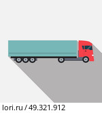Ftat Truck Vector Illustration EPS10. Ftat Truck Vector Illustration. Стоковая иллюстрация, агентство Ingram Publishing / Фотобанк Лори