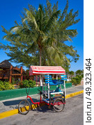 Caribbean tricycle shop bicycle of Mexico. Стоковое фото, агентство Ingram Publishing / Фотобанк Лори