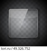 Glass Frame on Abstract Transparent Background. Vector Illustration. EPS10. Glass Frame on Abstract Transparent Background. Vector Illustrat. Стоковая иллюстрация, агентство Ingram Publishing / Фотобанк Лори