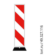 Road signs. Red Badge guardrails. Vector Illustration EPS10. Road signs. Red Badge guardrails. Vector Illustration. Стоковая иллюстрация, агентство Ingram Publishing / Фотобанк Лори