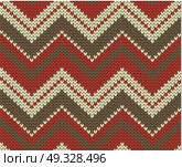 Seamless knitted vector pattern. Стоковая иллюстрация, агентство Ingram Publishing / Фотобанк Лори