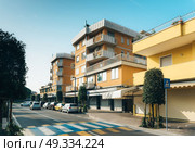 Tourist district of the old provincial town of Caorle in Italy on the Adriatic coast. Стоковое фото, агентство Ingram Publishing / Фотобанк Лори