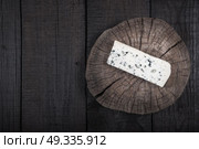 white cheese with green mold on tree trunk wood. Стоковое фото, агентство Ingram Publishing / Фотобанк Лори