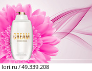 Design Cosmetics Product  Template for Ads or Magazine Background. 3D Realistic Vector Iillustration. EPS10. Design Cosmetics Product  Template for Ads or Magazine Backgroun. Стоковая иллюстрация, агентство Ingram Publishing / Фотобанк Лори