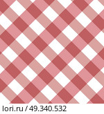 Vector gingham seamless pattern in red. Стоковая иллюстрация, агентство Ingram Publishing / Фотобанк Лори