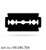 Blade razor - black vector icon. Стоковая иллюстрация, агентство Ingram Publishing / Фотобанк Лори