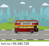 A Red London Doubledecker Bus. Стоковая иллюстрация, агентство Ingram Publishing / Фотобанк Лори