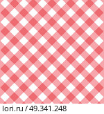Vector gingham seamless pattern in red. Стоковая иллюстрация, агентство Ingram Publishing / Фотобанк Лори