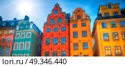 Stortorget place in Gamla stan, Stockholm Sweden. Стоковое фото, агентство Ingram Publishing / Фотобанк Лори