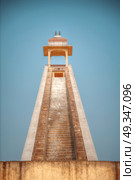 Jantar Mantar - the observatory, built in 1727-1734 gg. Rajput by Maharaja Sawai Jai Singh in which he founded shortly before the city of Jaipur. Стоковое фото, агентство Ingram Publishing / Фотобанк Лори