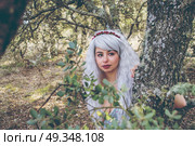 Artistic portrait of a fairy tale woman . Стоковое фото, агентство Ingram Publishing / Фотобанк Лори